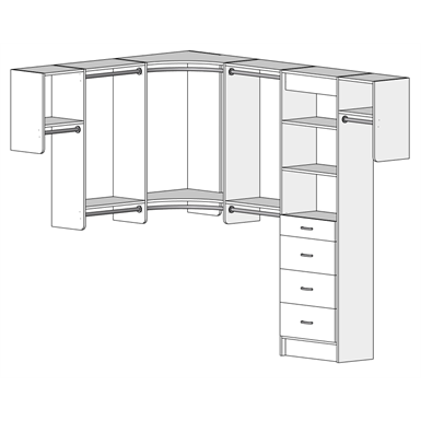 https://smartbim-library-production.s3.amazonaws.com/manufacturers/4c20687e-d1f9-43d9-b0bc-466186ee456a/products/63948d04-d7b4-4dbf-926e-db172cb5a0f8/4d65580c-fa82-4d50-938e-d870ac7b61a0/MasterSuite Closet Custom Series Walk-In The Deluxe 6x8 Walk-In Drawer Tower Featuring Radius Corners with Shelving and Hanging Options_.png